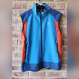 Men's Blue and Orange Vest
